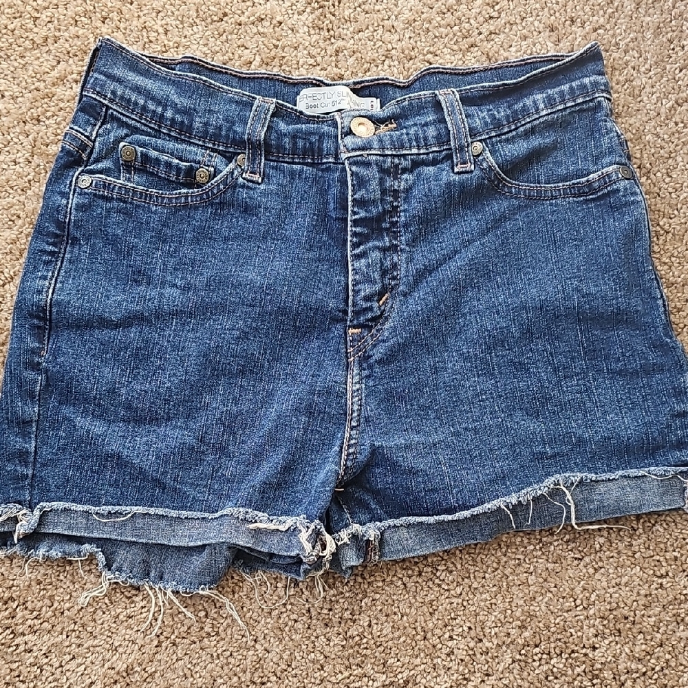 Levi's Dark Blue Jean Shorts